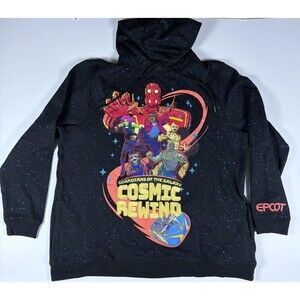 Disney Parks EPCOT Guardians Of The Galaxy Cosmic Rewind Hoodie Marvel XL NWOT